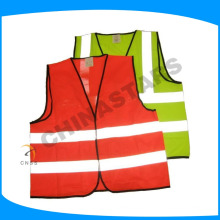 Ruban réfléchissant en polyester tricoté gilet fluo fluo orange